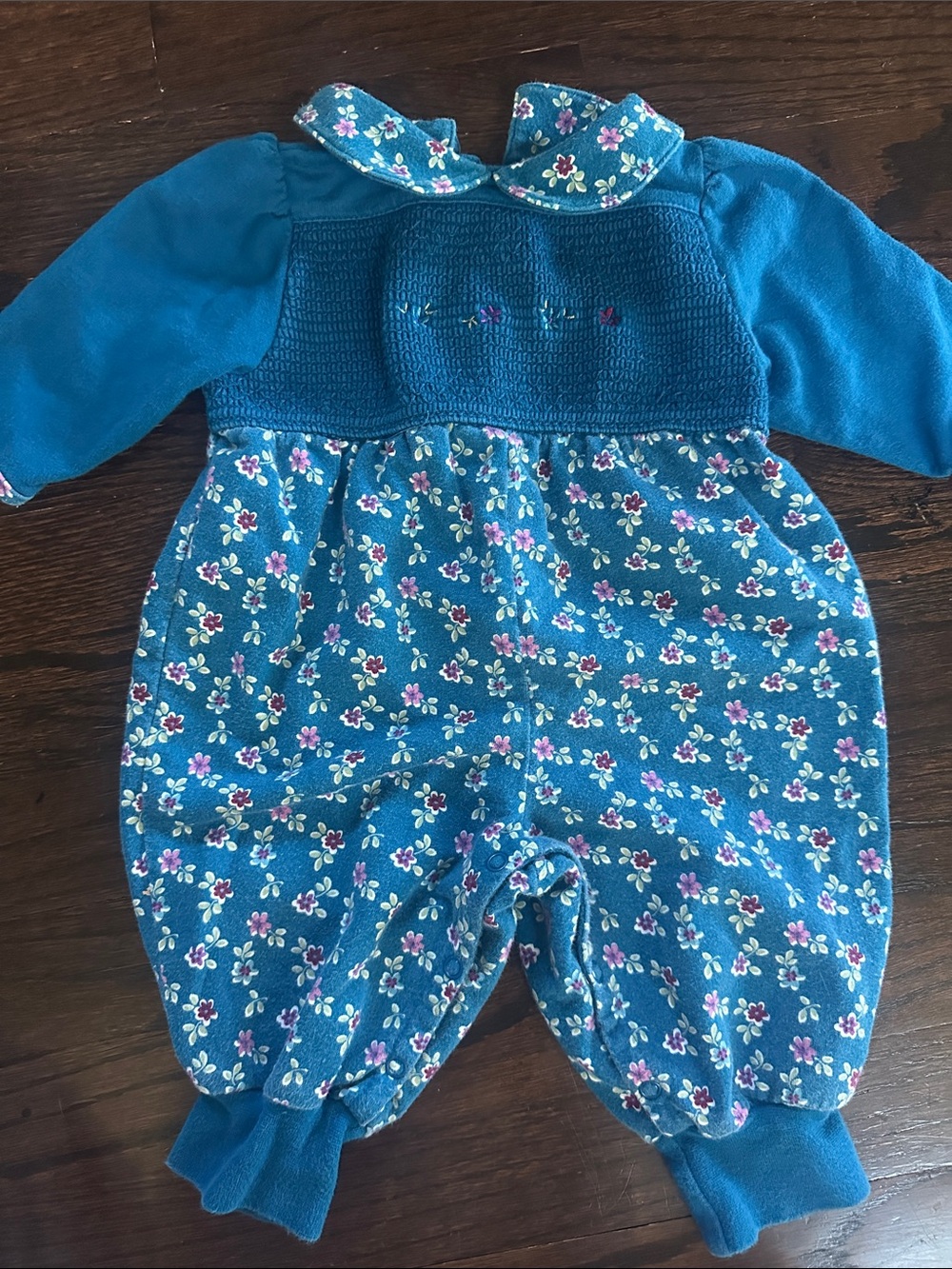 1998 GYMBOREE BUBBLE SMOCKED ROMPER
